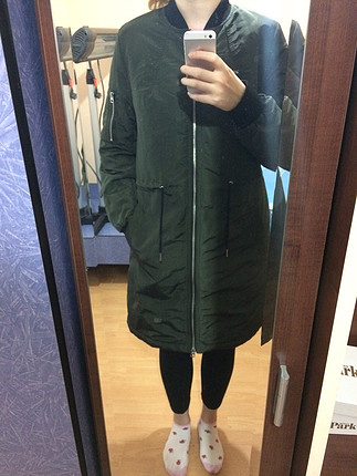 42 Beden H&M haki bomber ceket