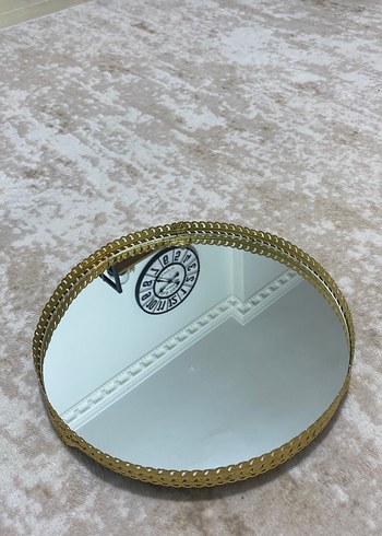 Parlak Altın Renkli Dekoratif Ayna - Görsel 4