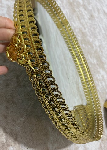 Parlak Altın Renkli Dekoratif Ayna - Görsel 5