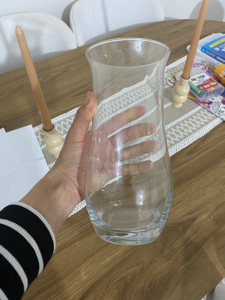 Şeffaf Cam Vazo - Görsel 3