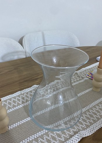 Şeffaf Geniş Ağızlı Vazo - Görsel 2