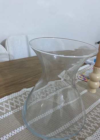 Şeffaf Geniş Ağızlı Vazo - Görsel 4