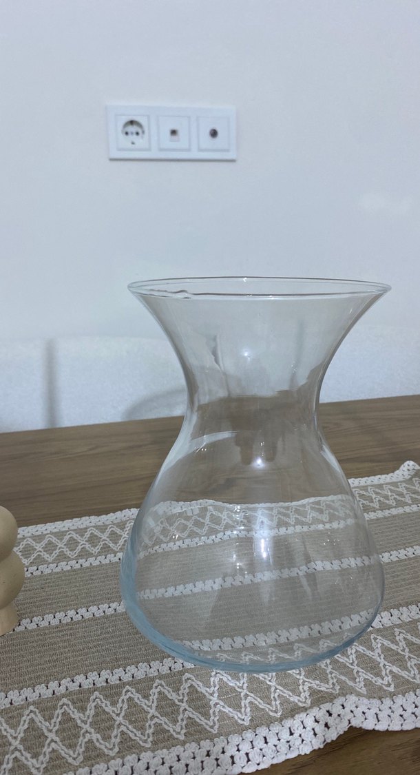 Şeffaf Geniş Ağızlı Vazo - Görsel 3