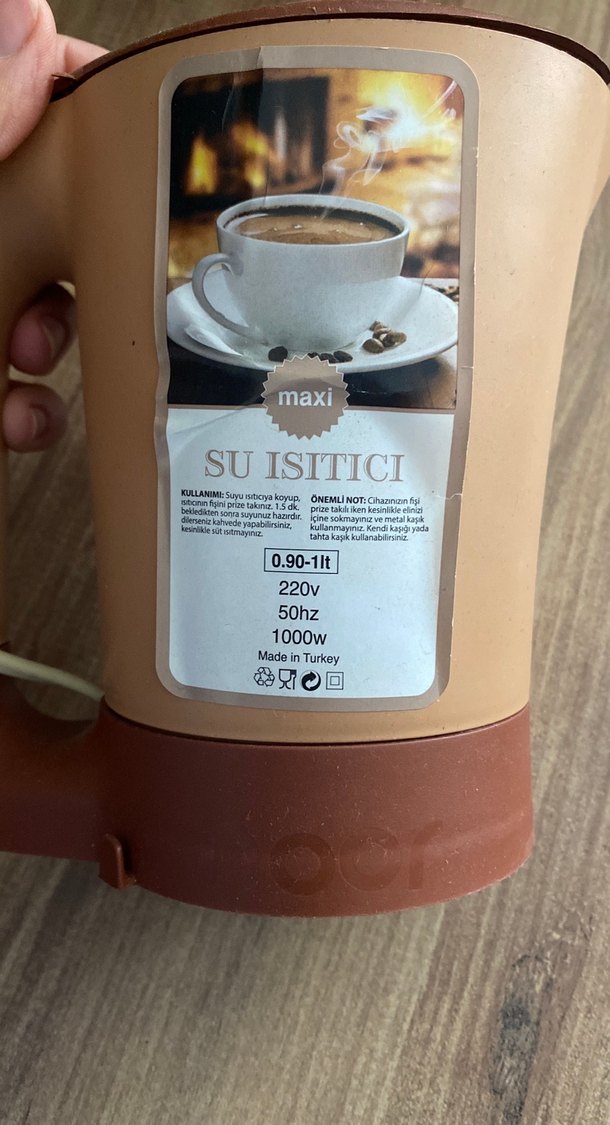 Parlak Kahverengi Elektrikli Su Isıtıcı - Görsel 5