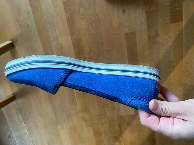 37 Beden mavi Renk çok rahat süet babet.