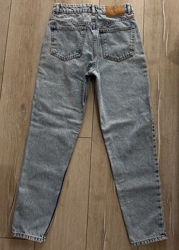 Zara Gri Denim Kadın Günlük Jean Pantolon