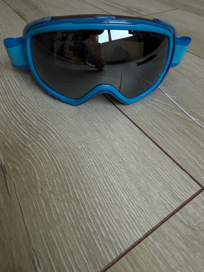 Mavi Erkek Kayak Gözlüğü Velcro Bantlı - Görsel 3