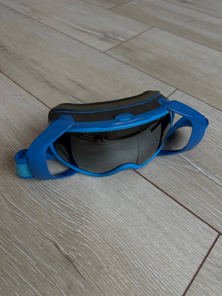 Mavi Erkek Kayak Gözlüğü Velcro Bantlı - Görsel 2