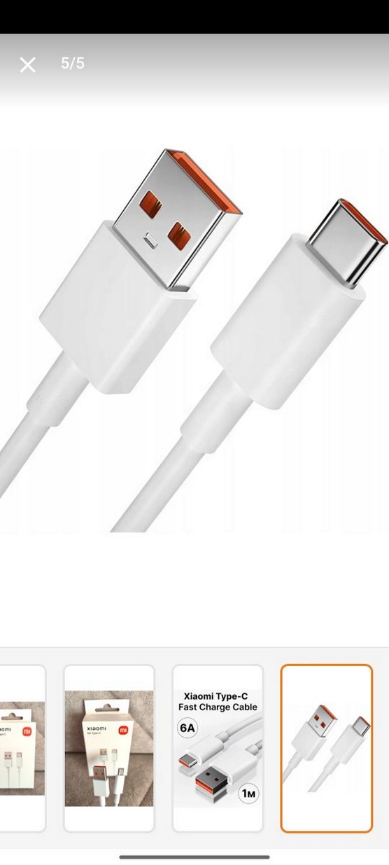 Xiaomi Beyaz Type-C Max Turbo Kablo - Görsel 3