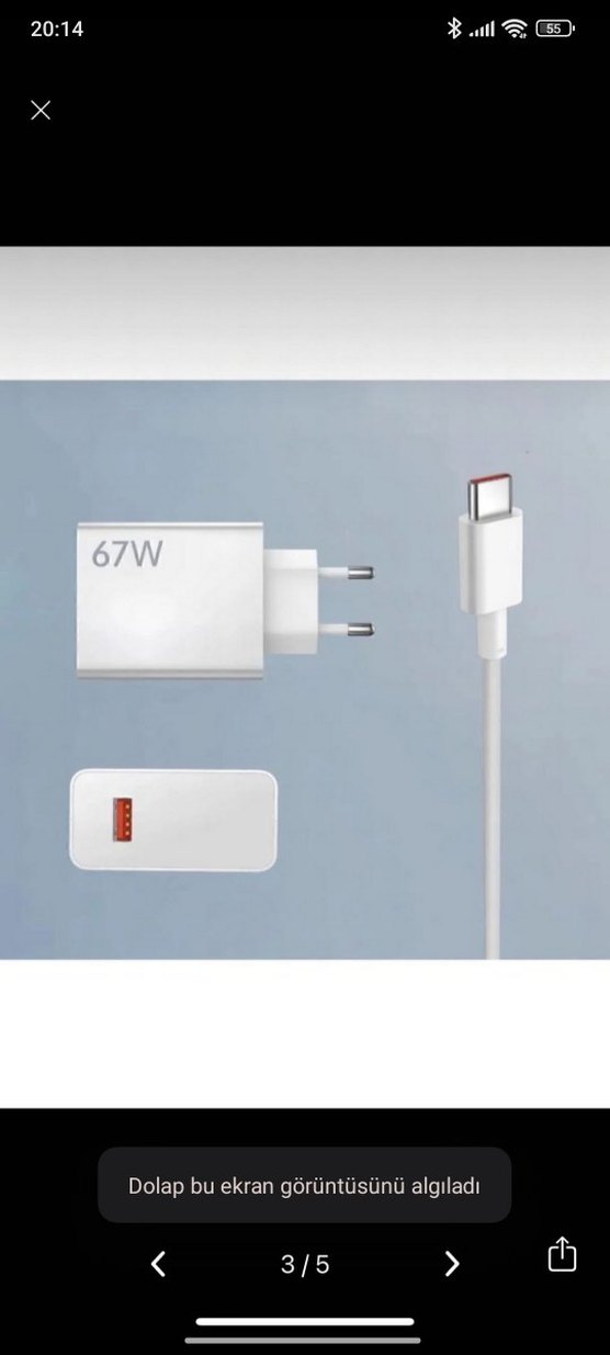 Xiaomi 67W Hızlı Şarj Adaptörü ve 1 Metre USB-C Kablosu - Görsel 3