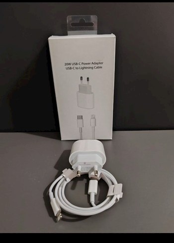 USB-C 20W Hızlı Şarj Adaptörü ve Lightning Kablosu - Görsel 3