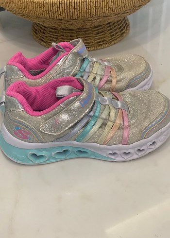 Skechers Kız Çocuk Çok Renkli Cırt Cırtlı Spor Ayakkabı