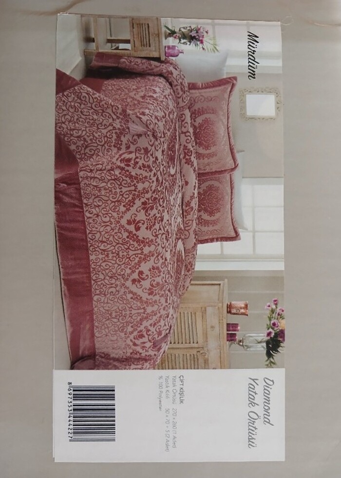 Özdilek Diamond Mürdüm Yatak Örtüsü - Görsel 3