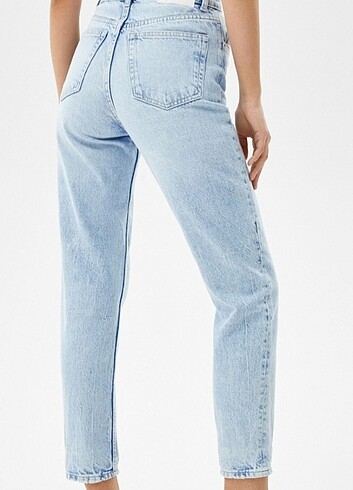 Bershka Bershka Açık Mavi Mom Jean