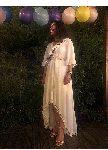 Zara Zara beyaz elbise