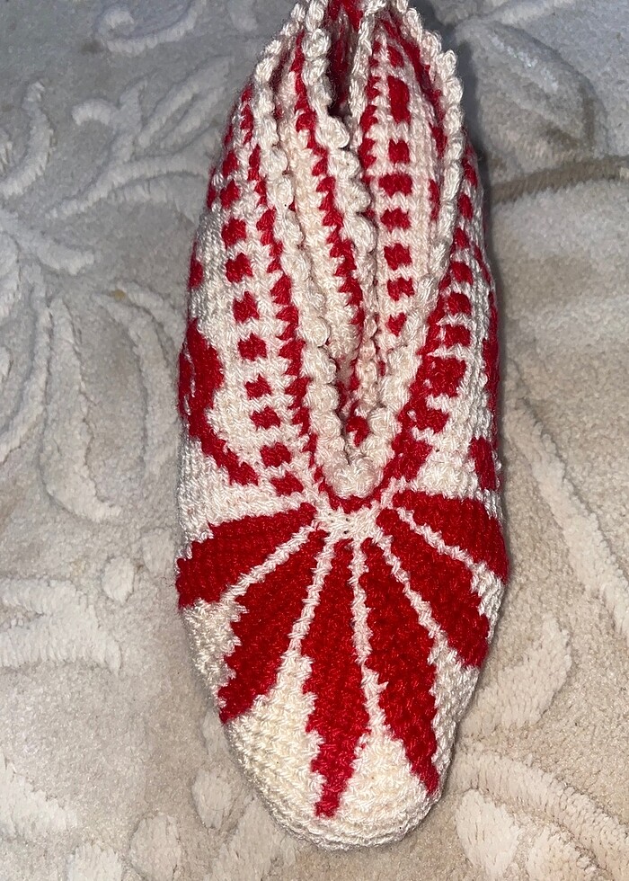 El örgüsü çeyizlik patik - Görsel 2