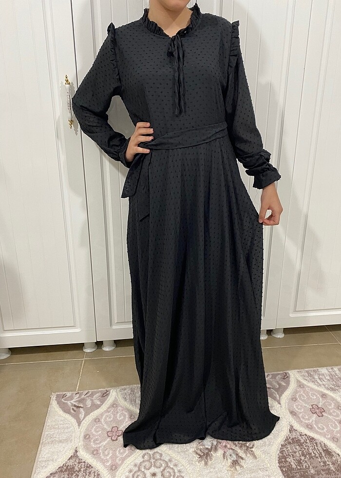 Siyah elbise - Görsel 4