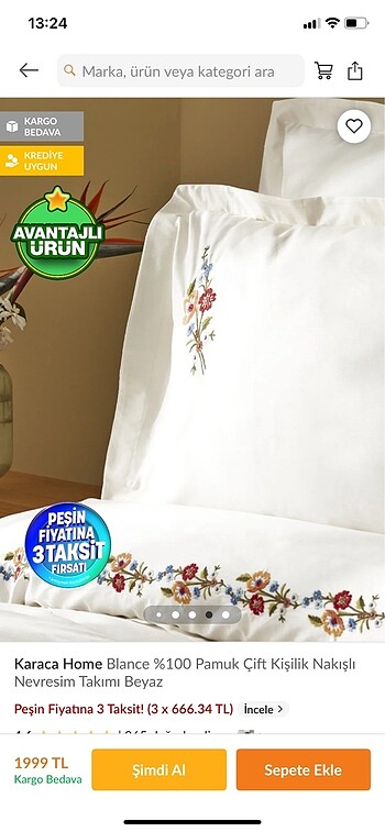 Beden Karaca home nevresim