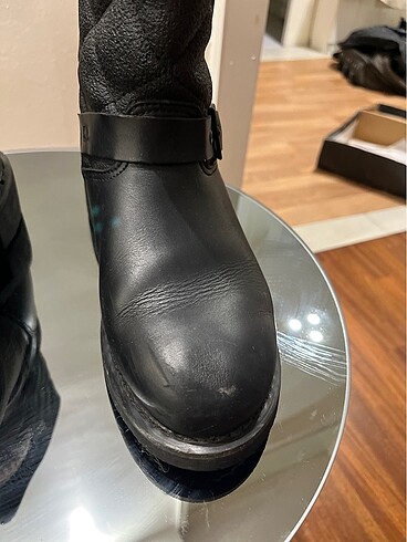 39 Beden siyah Renk Harley Davidson Siyah Kadın Bot 39-40 numara