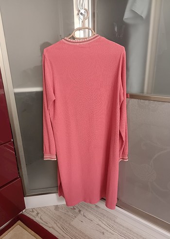 Pembe Uzun Kollu TrikoTunik