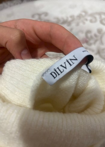 Dilvin Krem yumuşak boğazlı kazak