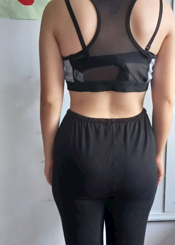 Gri Baskılı Kadın Atlet Spor Üstü collezione - Görsel 3