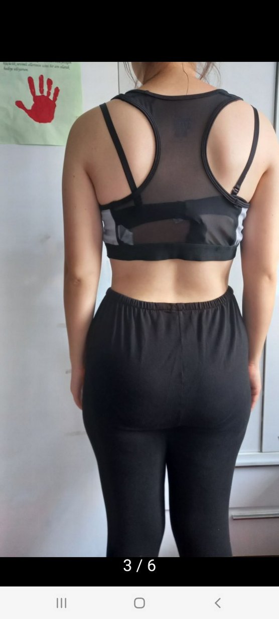 Gri Baskılı Kadın Atlet Spor Üstü collezione - Görsel 3