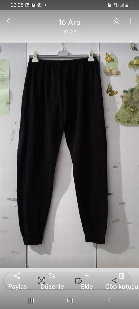 Siyah erkek Eşofman Altı - Görsel 3