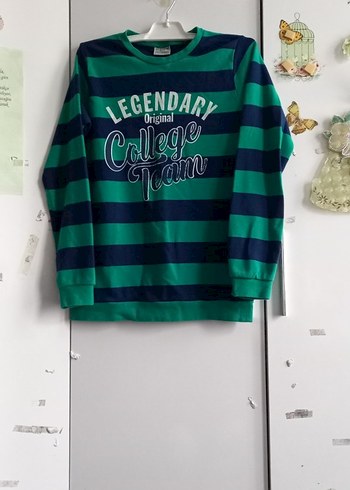 LcWaikiki Çizgili Erkek Çocuk Sweatshirt - Görsel 3