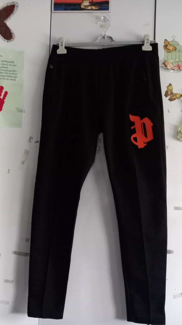 Siyah Baskılı Erkek Streetwear Eşofman Altı - Görsel 2