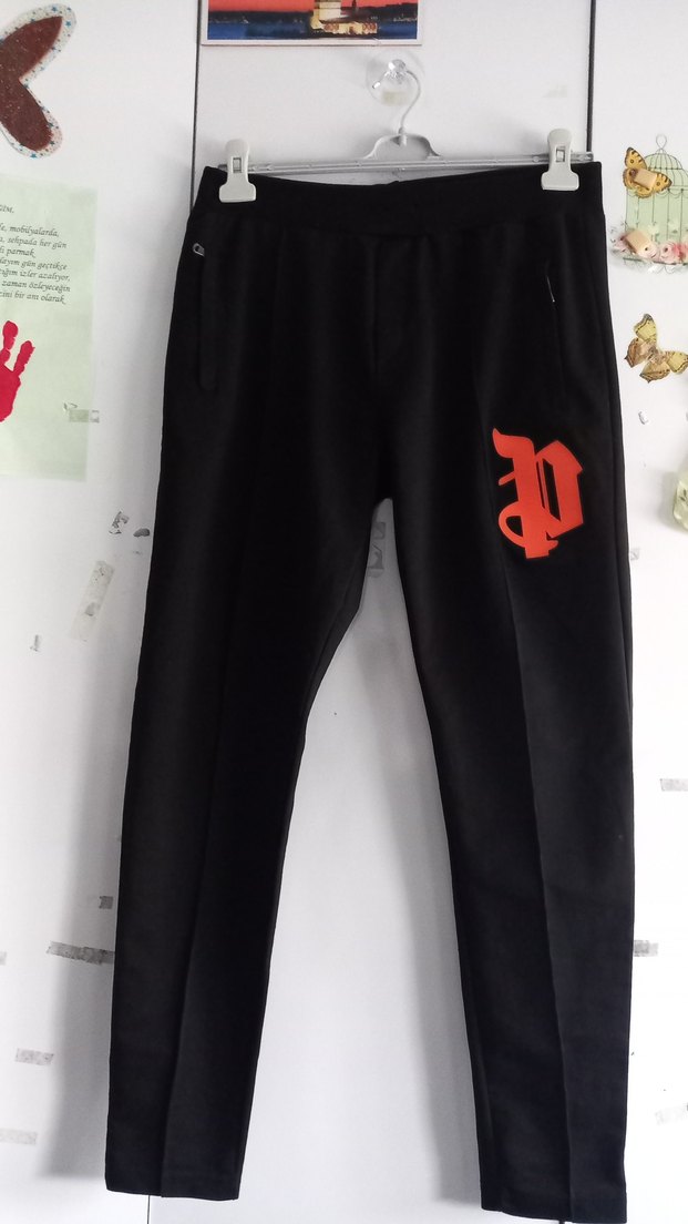 Siyah Baskılı Erkek Streetwear Eşofman Altı - Görsel 3