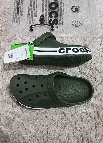 42 Beden haki Renk Crocs Terlik Sandalet Yeni Sezon 