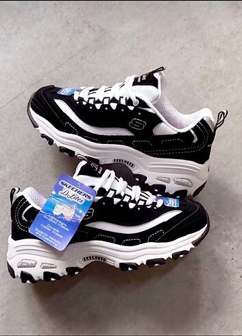 Skechers Dlites Black White Yeni&Etiketli 