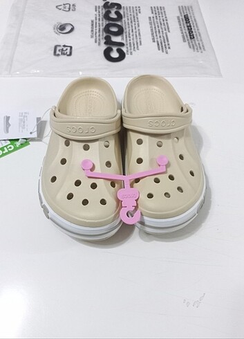 38 Beden ten rengi Renk Crocs Terlik Sandalet Yeni Sezon 38 bej