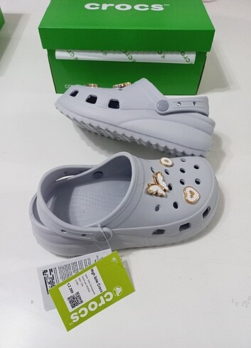 Crocs Terlik Yüksek Taban gri 37