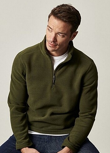 Altınyıldız Classics Haki Tüylenmeyen Soğuk Geçirmez Sweatshirt 