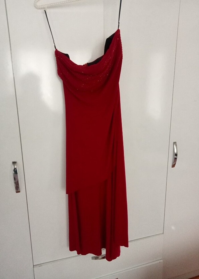 İkili abiye taşlı üst ve pantolon - Görsel 2