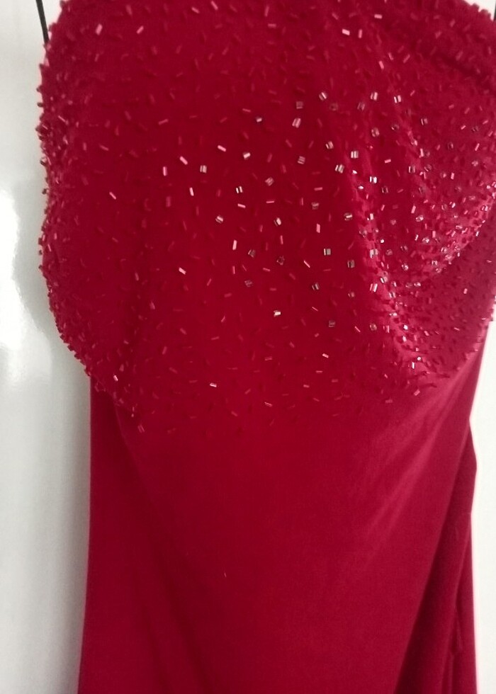 İkili abiye taşlı üst ve pantolon - Görsel 3