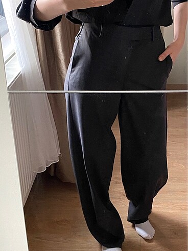 s Beden gri Renk zara pantalon
