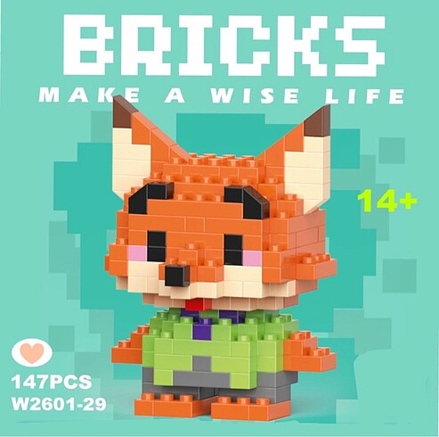 Beden Renk Zootopia Legoları