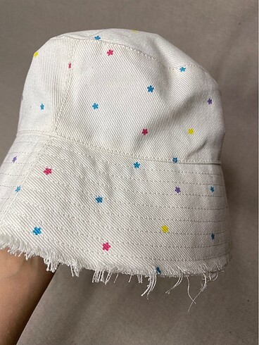 Beden beyaz Renk Sıfır jean bucket şapka