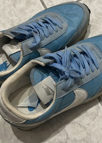 38 Beden Kadın Mavi Denim Bağcıklı Spor Ayakkabı
