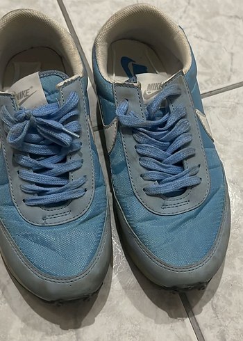 Kadın Mavi Denim Bağcıklı Spor Ayakkabı