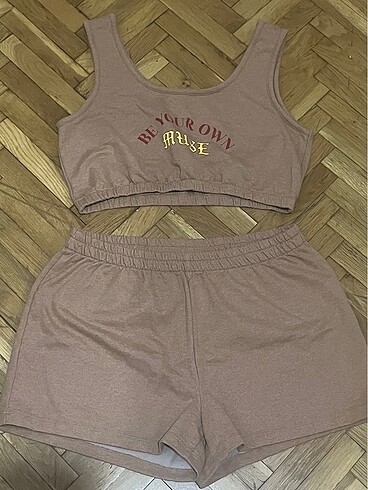 Şort-Crop Pijama Takımı