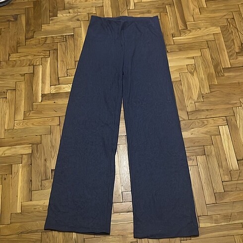 Dokuma İspanyol paça pantolon