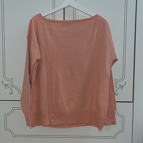 universal Beden Somon kayık yaka Oversize kazak