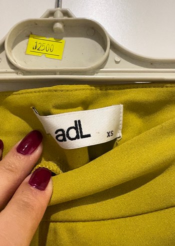 Sarı Midi Kadın Kumaş Pantolon - Görsel 2