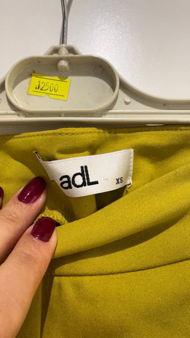 Sarı Midi Kadın Kumaş Pantolon - Görsel 2