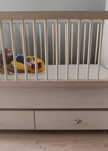 Beden beyaz Renk Ahşap bebek yatak