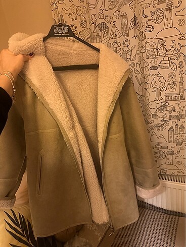 38 Beden camel Renk MANGO ÇİFT TARAFLI KALIN CEKET